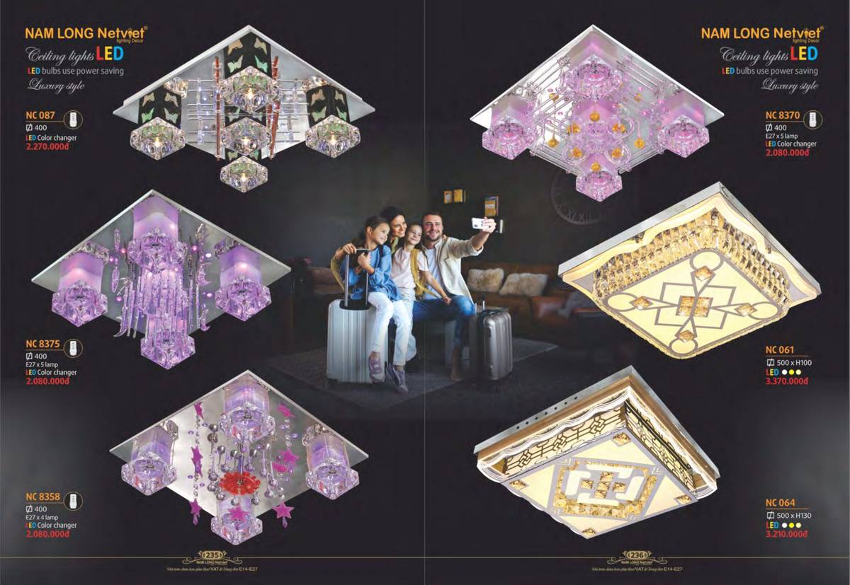 Đèn trang trí NAM LONG Catalogue và Bảng giá tại Bình Dương /Page 12